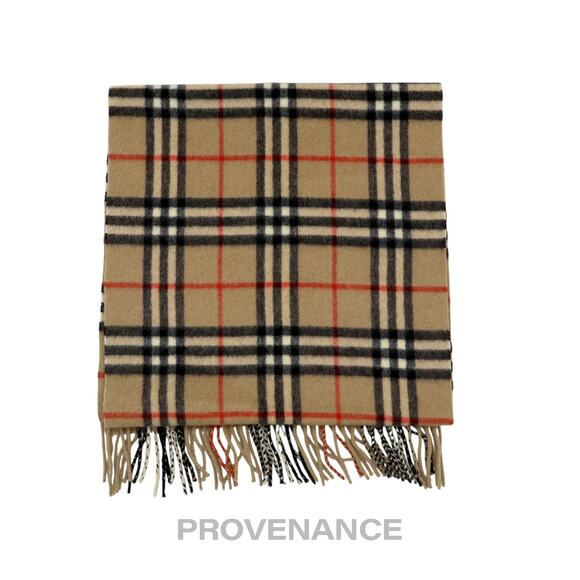 🔴 Burberry Scarf - PURE CASHMERE Nova Check - Picture 1 of 6